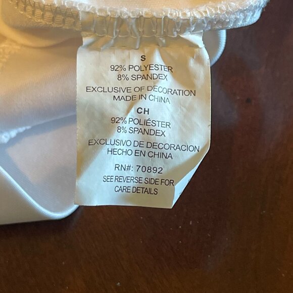 White Lace High Neck Mini Dress Size Small Sleeveless Skater Style Fit & Flare - Picture 6 of 14